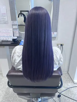ロング カラー 田中 和可のヘアスタイル