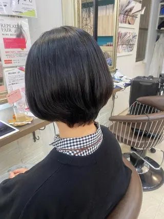 ショート カラー パーマ ヘアアレンジ kame|レイヤー / 似合わせ顔周りのヘアスタイル