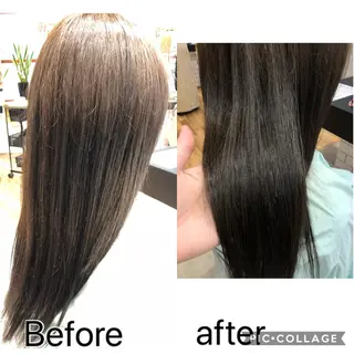 ロング カラー 大石 藍のヘアスタイル