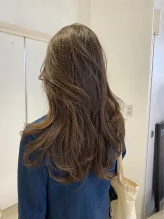 ロング カラー ハヤカワ カナトのヘアスタイル