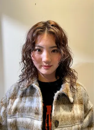 セミロング パーマ 🎀レイヤー/パーマ カラー/ai🎀のヘアスタイル