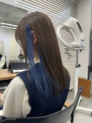 ミディアム カラー ブリーチダブルカラー 【koide】のヘアスタイル