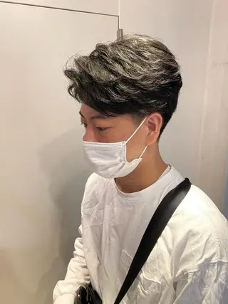 ショート パーマ メンズ JINKIメンズ特化 メンズカットパーマのヘアスタイル