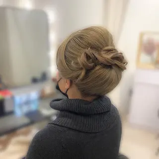 ロング ヘアアレンジ Mikazuki オーナーTeradaのマツエク・マツパデザイン