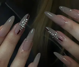 ネイル By moonネイル 🌷ワンホン/韓国風のネイルデザイン