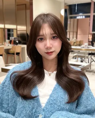 ロング カラー 🇰🇷韓国風くびれ ヘア🇰🇷中村優大のヘアスタイル