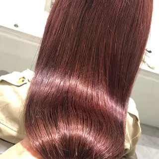 ロング カラー ムトウセイマ/ 縮毛矯正/ブリーチのヘアスタイル