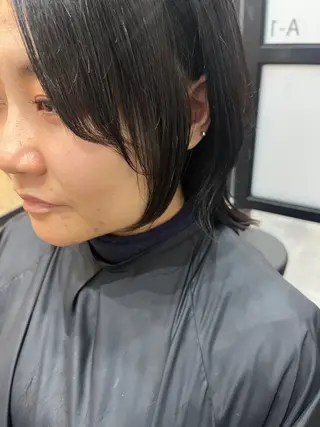 ミディアム カラー メンズ 久木原 ゆりのヘアスタイル