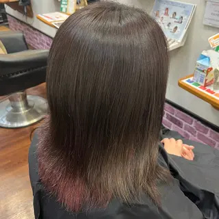 ミディアム カラー 古賀 桜のヘアスタイル