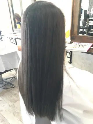 ロング 松本 亮のヘアスタイル