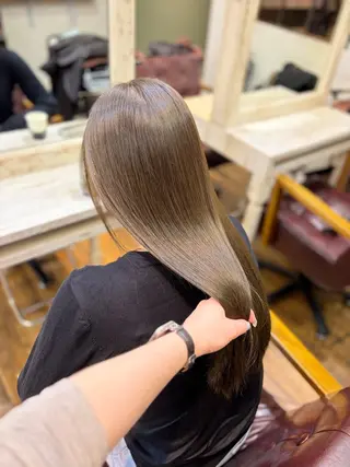 ロング カラー 似合わせカット/新宿 顔周りレイヤー/艶髪のヘアスタイル