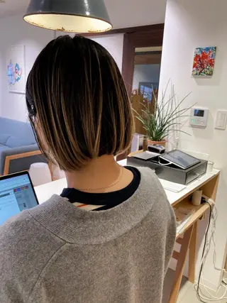 カラー Batta所属・坂上 岳のヘアスタイル