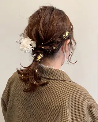 ロング カラー メンズ 落合希 Olivebeigeのヘアスタイル