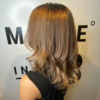 ミディアム カラー 小川 舜人のヘアスタイル
