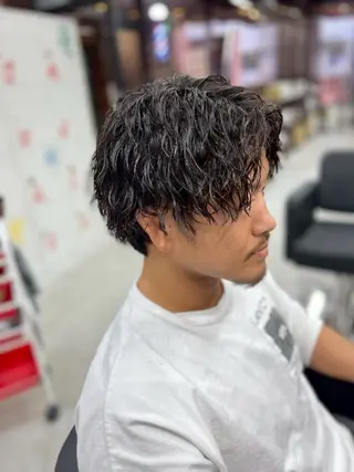 パーマ メンズ 野宮 叶碧のヘアスタイル