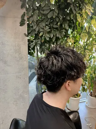 ショート メンズパーマ shell 宮下のヘアスタイル