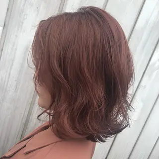 ミディアム カラー ヘアアレンジ 美髪矯正/透明感カラ ー🫧YUUKI🫧のヘアスタイル