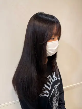 ロング ツヤ重視 ワンカラー🫧Mioのヘアスタイル
