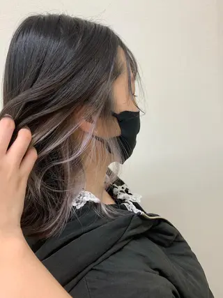 ミディアム 🫧透明感カラー🫧 美髪矯正🫧チサトのヘアスタイル