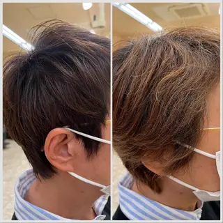 ショート カラー 河野 智亜紀のヘアスタイル