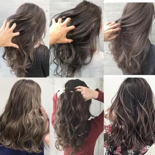 ロング カラー ヘアアレンジ 【公式】amble luxe池袋東口🩷のヘアスタイル