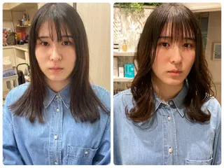 ロング あやかショート 白髪ぼかしのヘアスタイル