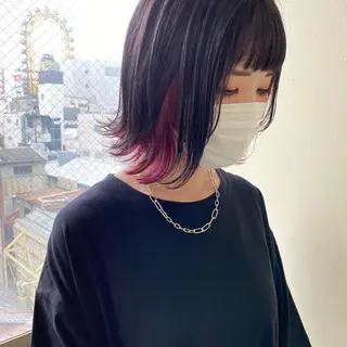 カラー くびれミディ🌷 暖色系No1高橋智のヘアスタイル