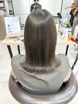 ミディアム 地毛風縮毛矯正/ボブ /ショート❣️平山のヘアスタイル
