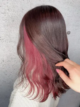 ロング カラー LUXBE LUCE ひなののヘアスタイル