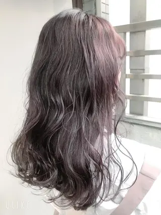 ロング カラー 岩谷/ブリーチ 🪽透明感カラーのヘアスタイル
