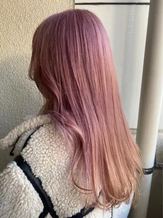 セミロング カラー 💘透明感カラー💘 沖本 将宏のヘアスタイル