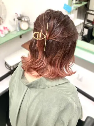 ショート カラー パーマ ヘアアレンジ 髪質改善✧︎カラー 💎AIM【アイム】のヘアスタイル