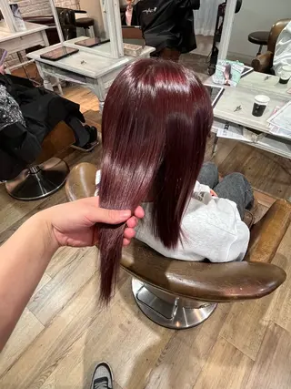 セミロング レイヤーカット/ ハイトーン/ミノリのヘアスタイル