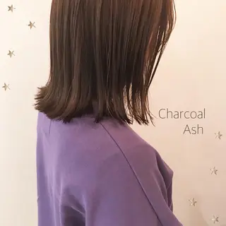 ミディアム カラー 市川 千夏のヘアスタイル