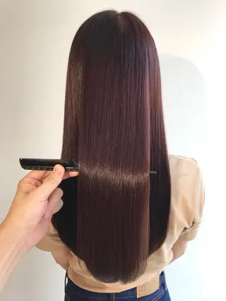 ロング カラー パーマ ヘアアレンジ 🥇髪質改善🥇 polon代表鵜澤のヘアスタイル