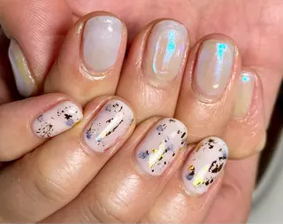ネイル tsumeya ゆるかわ手描きネイルのネイルデザイン