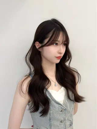 セミロング カラー ヘアアレンジ 顔周り&ミディアム 特化/池袋/kokiのヘアスタイル