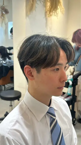 ミディアム メンズパーマ特化 /メンズ支持率◎のヘアスタイル