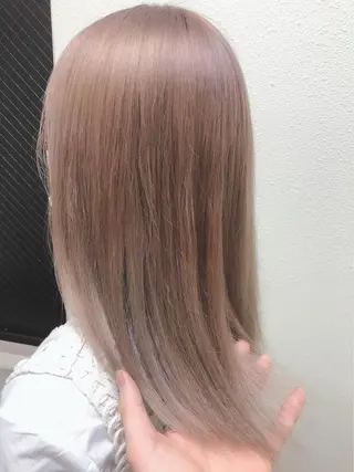 ミディアム カラー ヘアアレンジ 髪質改善デザイナー &mirai ryoのヘアスタイル
