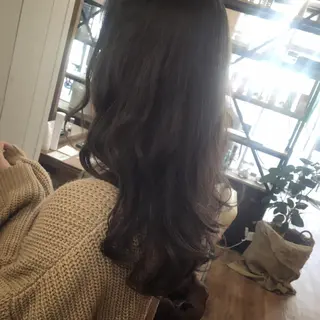 ミディアム セミロング ロング カラー 【mokuオーナー】 ちはるのヘアスタイル