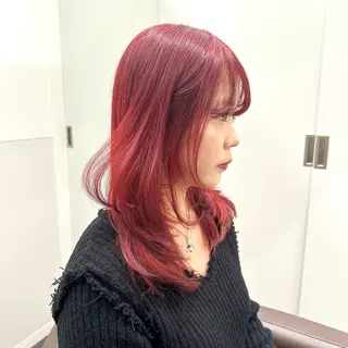 ミディアム カラー ✨髪質改善艶カラー✨ リュウトのヘアスタイル