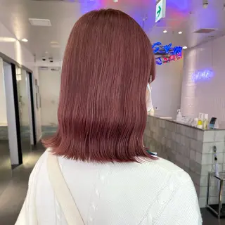 ミディアム カラー 💍ダメージ最小限 ブリーチ/ちさと💍のヘアスタイル