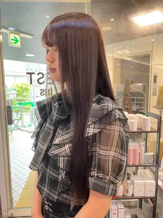 ロング カラー るか/透明感 カラー/アレンジのヘアスタイル