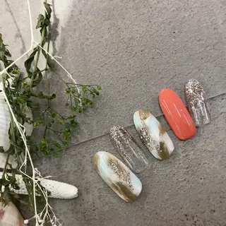 ネイル ⭐︎休業中の練習⭐︎ JNA認定講師髙橋のネイルデザイン