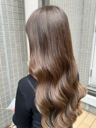 ロング カラー デビューモデル募集 曳舟FUKUDAのヘアスタイル