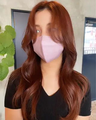 ロング カラー risako🇰🇷 韓国ヘア/レイヤーのヘアスタイル