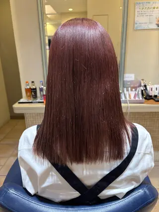 ミディアム カラー 藤本 早耶のヘアスタイル