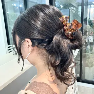 セミロング ヘアアレンジ ☁️hinako☁️ 1HAVANAのヘアスタイル