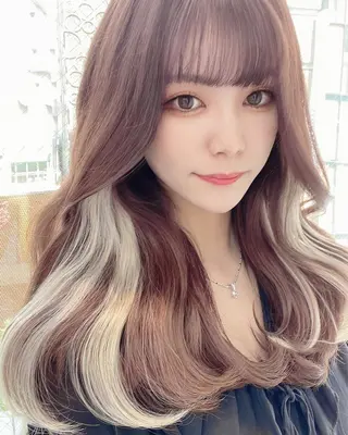 セミロング カラー 顔周り特化/韓国ヘア /レイヤー/吉野幸大のヘアスタイル