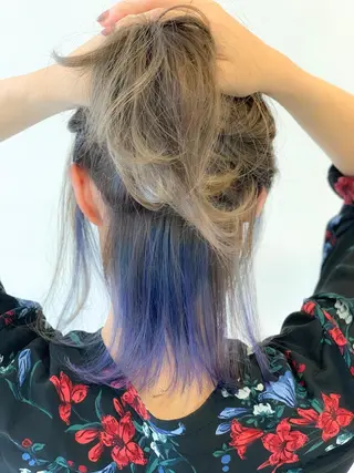 ミディアム カラー 大間 礼真のヘアスタイル